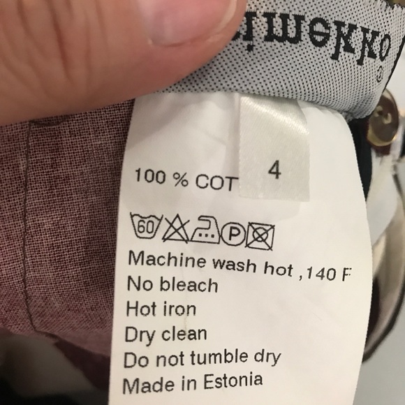 Marimekko Vtg 1970’s Unikko Floral wide leg Pants - Picture 7 of 7